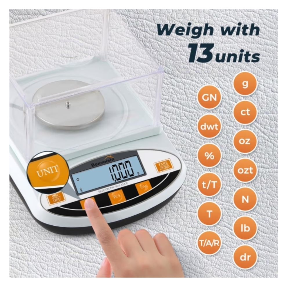 ⚖️Bonvoisin Analytical Balance Scale 100 g X 0.001 g High Accuracy Lab Scale